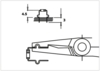 Preview: The image displays technical drawings: The top one is a side view with dimensions 4.5 and 3 mm. The bottom one is a schematic representation of a tool with a clamp or bracket.
