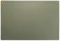 Preview: The image shows a rectangular area in matte olive green. The surface appears smooth and solid-colored, without any discernible patterns or textures. A small sticker is located in the upper left corner.