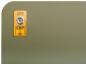Preview: The image shows a green, padded surface with rounded corners. On the surface, there is a yellow label with the inscription "DPV" and "EBP" along with a silver turning knob.