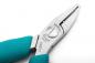 Preview: The image shows a pointed pair of pliers with a metallic head and turquoise handles. The edges are sharp and narrow, ideal for gripping and cutting.