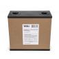 Preview: The image shows a square, brown cardboard box with two round openings on the top. On the front, there is a label with the name "Weller" and additional information.