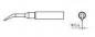 Preview: The image displays a schematic tool with a curved end and a cylindrical handle. To the right, there is a view featuring a small hole with a diameter of 0.4.