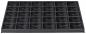 Preview: The image shows a rectangular black tray with 36 semi-circular indentations, arranged in a 6 x 6 grid. The indentations are evenly distributed and provide space for small objects.