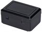 Preview: Es handelt sich um eine rechteckige, schwarze Box mit einem flachen Deckel und zwei Verschlussmechanismen an der Vorderseite. Sie wirkt stabil und hat glatte Oberflächen.
