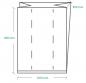 Preview: The image displays a schematic diagram of a rectangle with dimensions: 1250 mm (width) and 900 mm (height), featuring a top part that is folded over. Lines are drawn to indicate the folds.