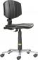 Preview: The image shows a black office chair with a simple, ergonomic design. It features a backrest, a padded seat, and rolling legs. The height is adjustable.