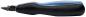 Preview: The image shows a handy tool with an ergonomic handle that is black and blue. The blade at the front is pointed and narrow, suitable for cutting or precision work.