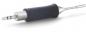 Preview: The image shows an audio plug with a metallic tip and a black, rubberized grip. The plug has several grooves and is slim and elongated in shape.