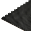 Preview: The image shows a rectangular, black rubber mat with a textured, honeycomb-like pattern. The edges have connectors to join multiple mats together.
