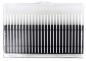 Preview: The image shows a transparent box filled with many thin, parallel black and white strands. The strands are evenly arranged and form a pattern.