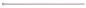 Preview: In the image, there is a slim, straight rod that is slightly rounded at one end. It has a light color and is probably made of plastic or a similar material.
