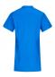 Preview: The image shows a simple, solid-colored, short T-shirt in bright blue. It has a standard collar and short sleeves. The back is plain and smooth.