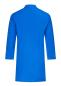 Preview: The image shows a long-sleeved, solid-colored shirt in a vibrant blue. It features a classic collar and ends about mid-thigh. The back view is clear and patternless.
