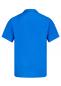 Preview: The image displays a short, solid-colored t-shirt in vivid blue. It features a classic collar and short sleeves. The fabric appears smooth and lightweight.