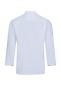 Preview: The image shows a simple, white long-sleeve shirt. The back is visible, without any special patterns or embellishments. It has a classic cut and a small collar.