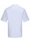 Preview: The image shows a light blue shirt with short sleeves. It features a classic collar and is solid colored, without any noticeable patterns or details. The back view is visible.