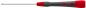 Preview: The image shows a screwdriver with a long, slender steel end and an ergonomically shaped handle. The handle is red and black and features the logo "wiha".