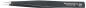 Preview: Das Bild zeigt eine schwarze Pinzette mit spitzen Enden. Sie hat eine matte Oberfläche und eine aufgedruckte Marke. Die Form ist schlank und länglich, ideal für präzise Arbeiten.