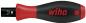 Preview: The image displays a screwdriver with an ergonomic handle. The handle is black with red accents and the inscription "wiha". The blade is visible at one end and has a hexagonal shape.