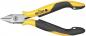 Preview: The image shows a pair of pliers with a pointed, sharp edge and a colored grip area. The handles are primarily black with yellow accents and the brand name "wiha".