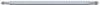 Preview: The image shows a long, silver pen with a non-slip surface. One end features the tip, while the other end is narrow and pointed.