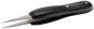 Preview: The image shows a black tweezer with an ergonomic grip structure. The pointed, sharp ends are metallic and slightly separated from each other.