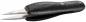 Preview: The image shows a black tweezer with two pointed, shiny tips. The handle is ergonomically shaped and has a non-slip surface. Ideal for precise tasks.
