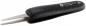 Preview: The image shows a black tweezer with a grippy, matte surface. The tips are narrow and metallic, suitable for grasping small objects. It has a simple design.