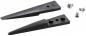 Preview: The image shows two black, pointed plastic parts, likely brackets or supports, as well as two metal screws for mounting.