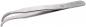 Preview: In the image, there is a stainless steel shovel tongs. It has two narrow, curved tips that open and close when squeezed, and it is slightly curved.