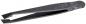 Preview: The image shows a black tweezer with one pointed and one flat tip. The surface is smooth and features a logo as well as a numerical marking. The tweezer is narrow and elongated.