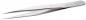 Preview: The image shows a sharp, silver metal tweezer. It has two thin, elongated arms that come together at one end and taper off at an angle.