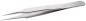 Preview: It is a silver tweezers with two pointed, narrow gripping surfaces. The surface is smooth and shiny, and it has a slight curve in the middle. Ideal for gripping small objects.