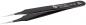 Preview: The image shows a black tweezer with fine, pointed tips. It is sleek and smooth, with an engraved brand on the side. Ideal for precise gripping.