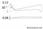 Preview: The image displays technical drawings with lines and dimensions. There is an angle of 30 degrees and two length measurements: 0.12 mm and 0.08 mm, marked.