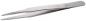 Preview: The image shows a straight, metallic tweezer. It has two pointed ends that come together, and a flat handle. The surface is shiny and smooth.