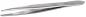 Preview: The image shows a narrow, silver metal tweezer. It has two long, pointed tips that meet at one end. The surface is smooth, with a ridged area for better grip.