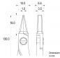Preview: The image shows a technical drawing of a tool. Dimensions in millimeters are provided: 130 mm (height), 18 mm (width), and additional measurements that describe the shape of the tool.