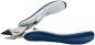 Preview: The image shows a nail and cuticle clipper with ergonomic, blue handles. The cutting edge is pointed and sharp, ideal for precise cutting.