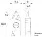 Preview: The image displays technical drawings of an object with dimensions. It includes various measurements in millimeters, including a height of 120 mm and widths of 10 mm and 6.4 mm.