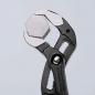 Preview: The image shows a pair of pliers with a hexagonal, metallic head. The pliers have grippy, black handles and are open, ready to grasp or hold objects.