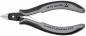 Preview: The image shows a small pair of pliers with gray, ergonomic handles. The cutting edges are pointed and sharp, ideal for precise tasks such as cutting wires.