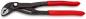 Preview: The image shows a black pipe wrench with red handles. It has an adjustable head with serrated jaws, ideal for gripping and turning pipes or nuts.