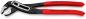 Preview: The image shows a combination pliers. The handles are red and the head is made of black metal. The pliers have an adjustable jaw for gripping and holding objects.