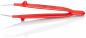 Preview: The image shows a red tweezer with long, narrow tips. It has an ergonomic handle and is ideal for gripping small objects. The surface is smooth and shiny.