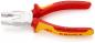 Preview: Das Bild zeigt eine rot-gelbe Zange mit glatten und gezahnten Backen. Sie hat eine robuste, ergonomische Form und ist für handwerkliche Arbeiten geeignet. Markiert mit "KNIPEX".