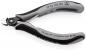 Preview: The image shows a black and gray electric cutting pliers. It features ergonomic handles and a serrated, sharp blade for precise cutting of cables and wires.