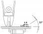 Preview: The image displays a technical drawing of a cutting tool, with dimensions of 1.5 and an angle of 30 degrees. It is depicted in a sketchy and schematic manner.