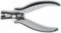 Preview: The image shows a special pair of pliers with gray rubber grips. The pliers have a spring-loaded opening and a small cutting edge at the tips, ideal for precise work.