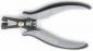 Preview: The image shows a pair of pliers with gray handles and a metal tip. The handles are ergonomically shaped and feature a spring that facilitates opening.